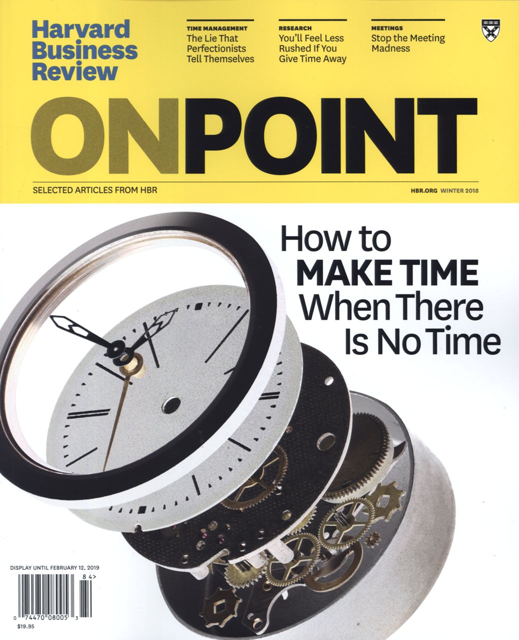 HARVARD BUSINESS REVIEW ONPOINT